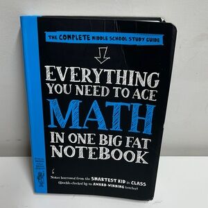 Everything You Need to Ace Math in One Big Fat Notebook - Blue/Black